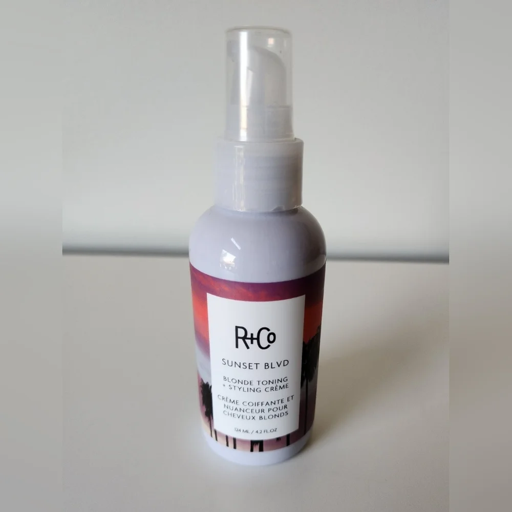 New! R+Co Sunset Blvd Blonde Toning + Styling Cream Size 4.2 oz